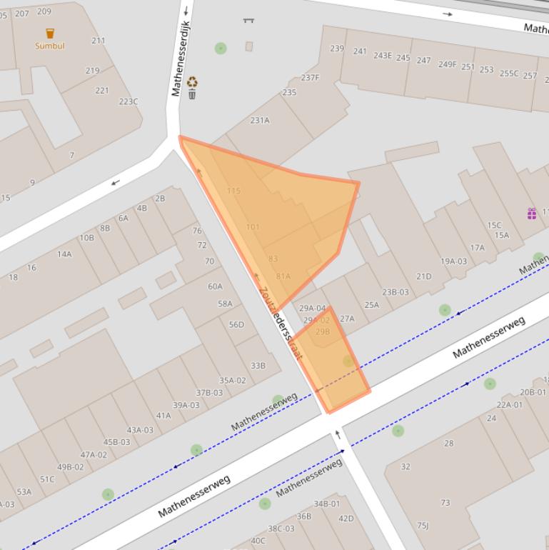 Kaart van postcodegebied 3027PX.