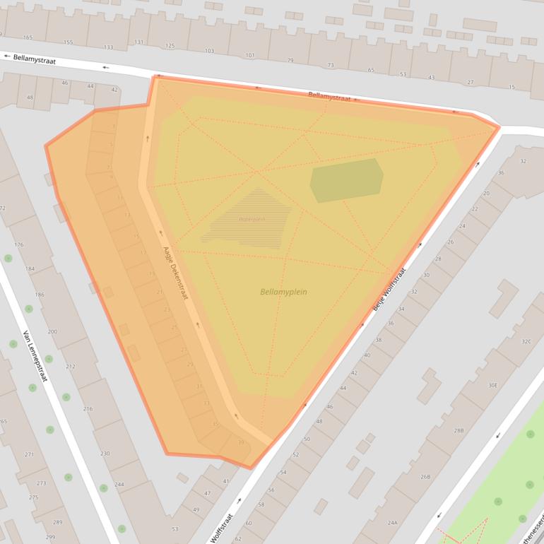 Kaart van postcodegebied 3027RA.