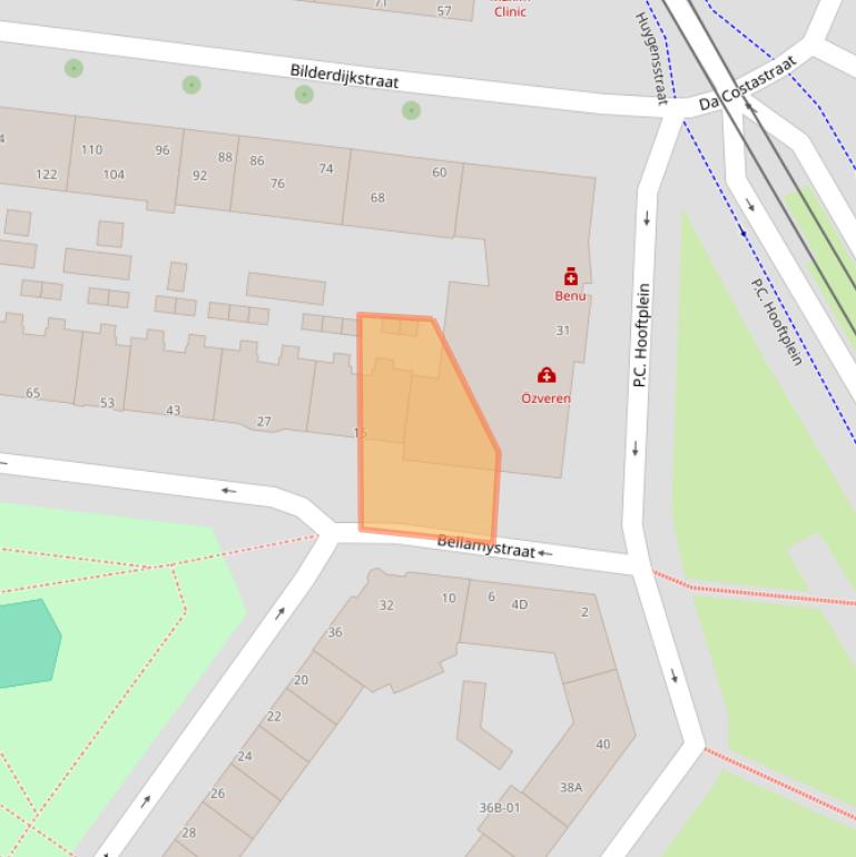 Kaart van postcodegebied 3027RD.