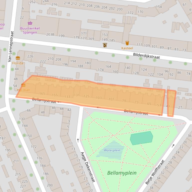 Kaart van postcodegebied 3027RG.