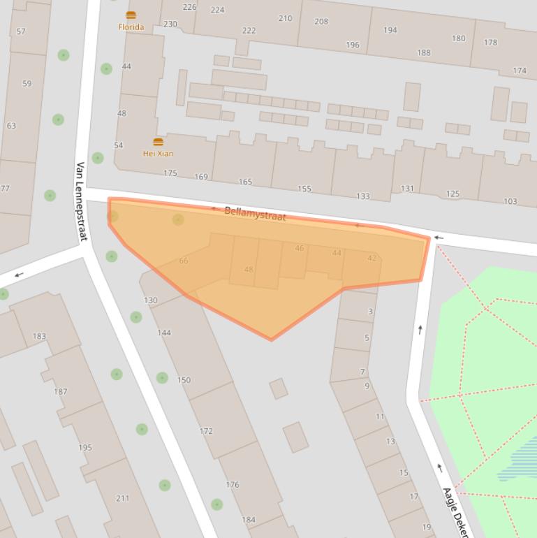 Kaart van postcodegebied 3027RJ.