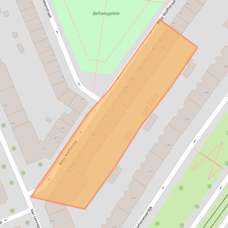 Kaart van postcodegebied 3027RN.