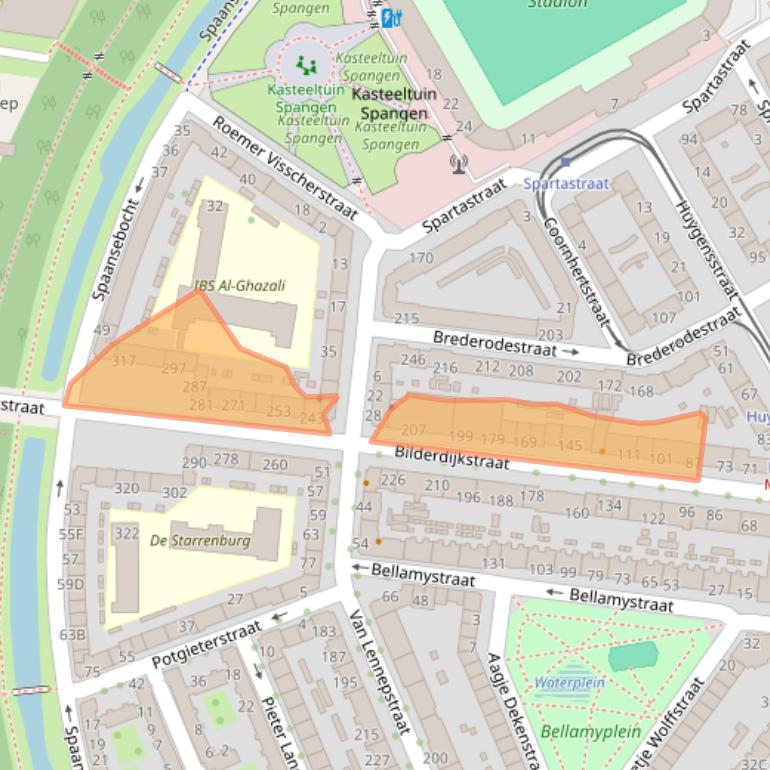 Kaart van postcodegebied 3027SH.