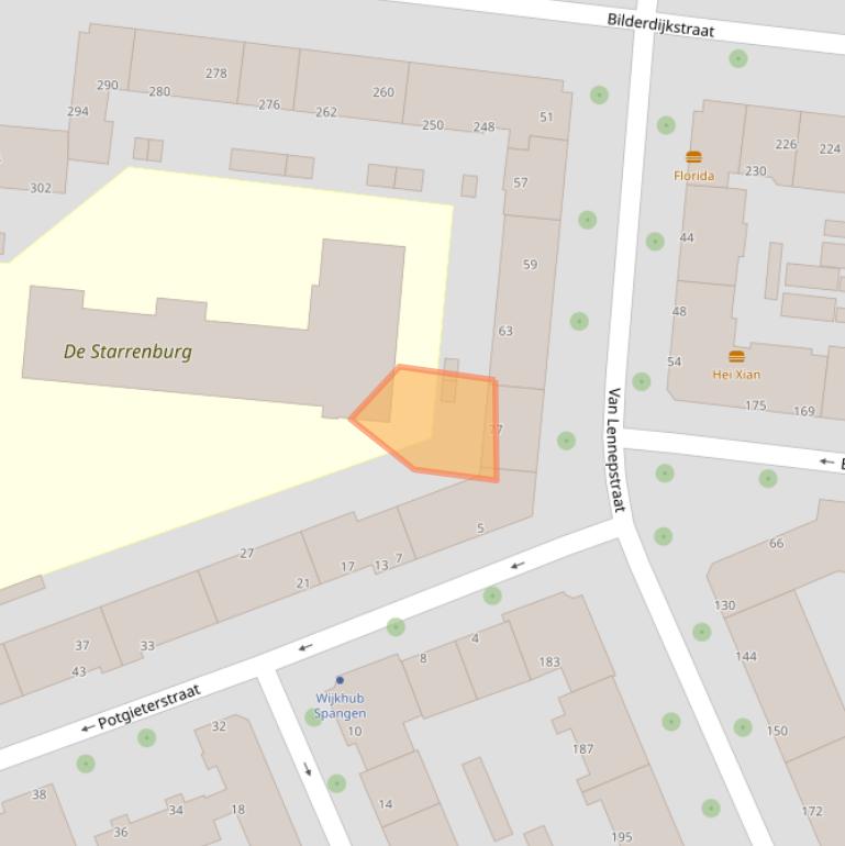 Kaart van postcodegebied 3027SW.