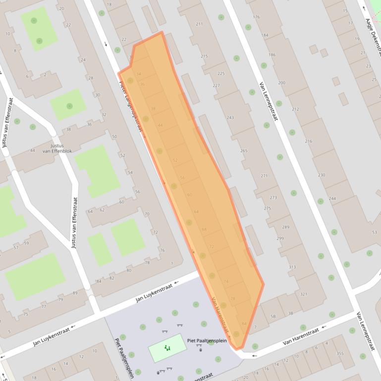 Kaart van postcodegebied 3027TT.