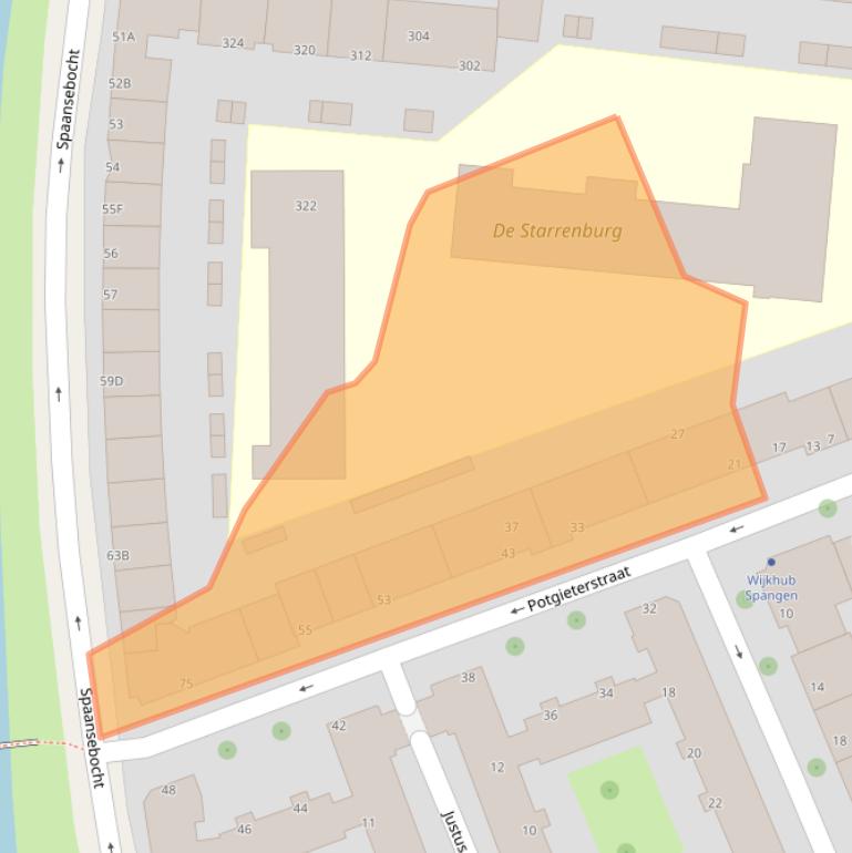Kaart van postcodegebied 3027TW.