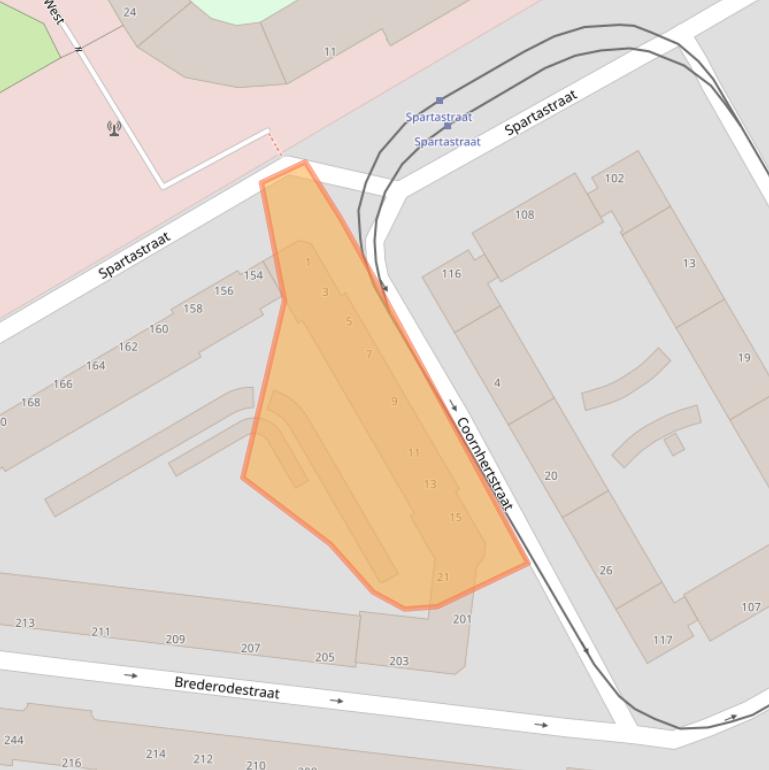 Kaart van postcodegebied 3027VL.