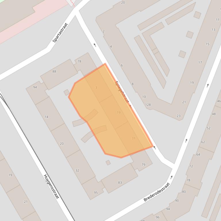 Kaart van postcodegebied 3027VT.