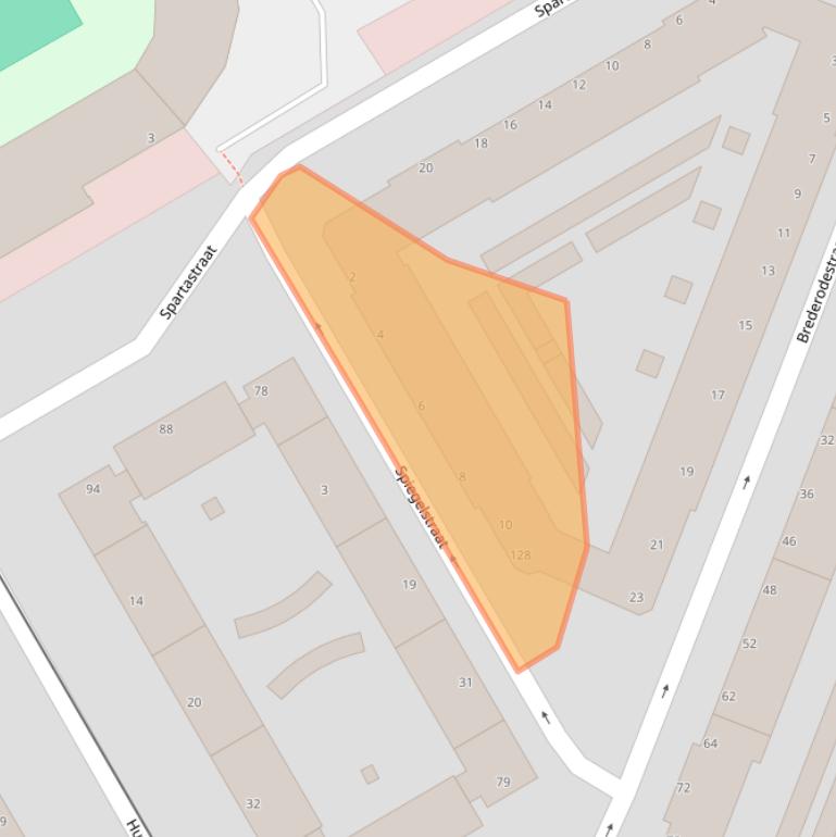 Kaart van postcodegebied 3027VV.