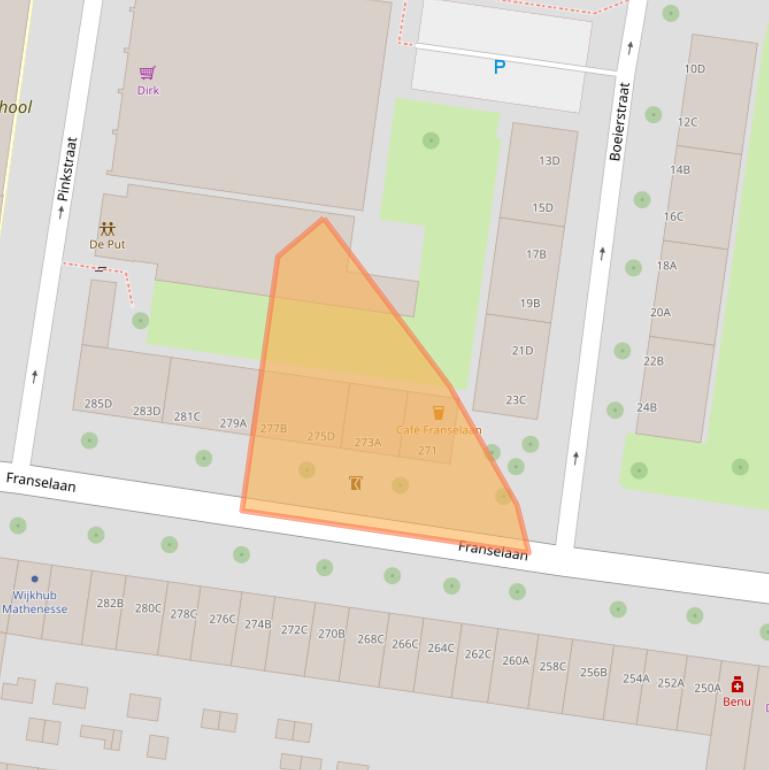 Kaart van postcodegebied 3028AC.