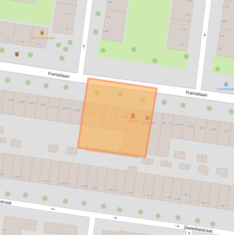 Kaart van postcodegebied 3028AR.