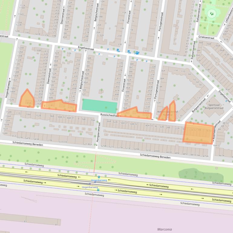 Kaart van postcodegebied 3028BD.