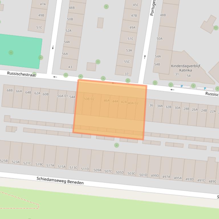 Kaart van postcodegebied 3028BG.