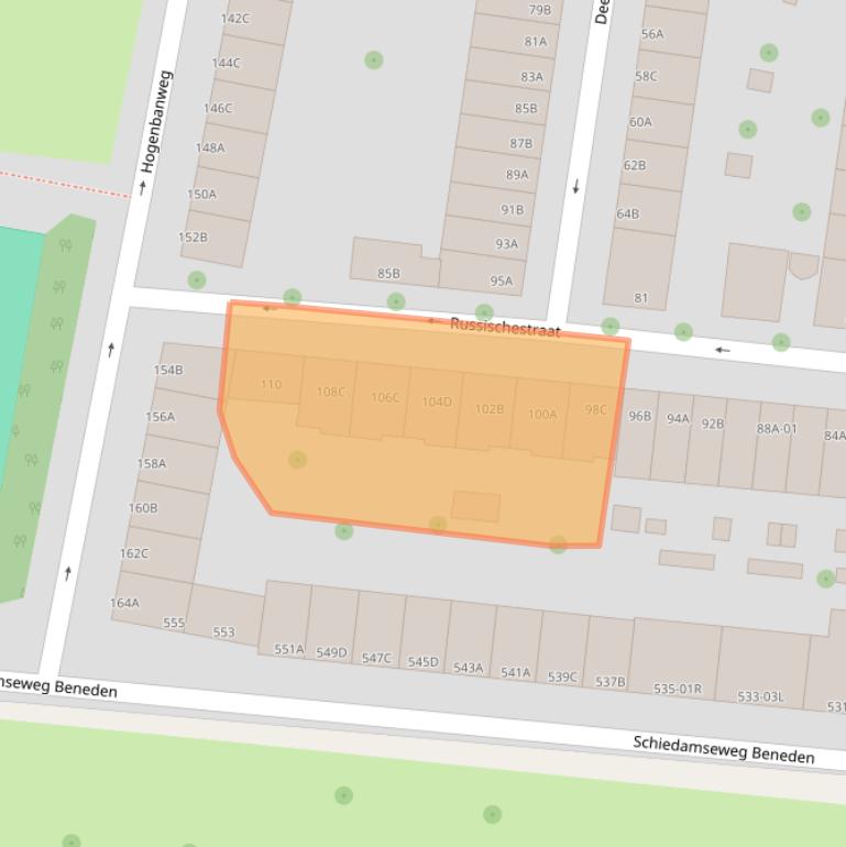 Kaart van postcodegebied 3028BK.