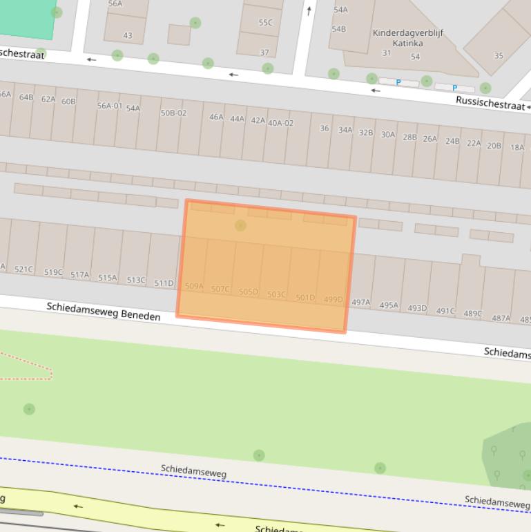 Kaart van postcodegebied 3028BR.