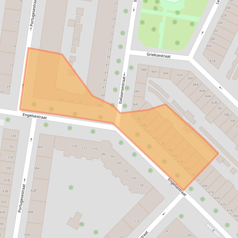 Kaart van postcodegebied 3028CC.