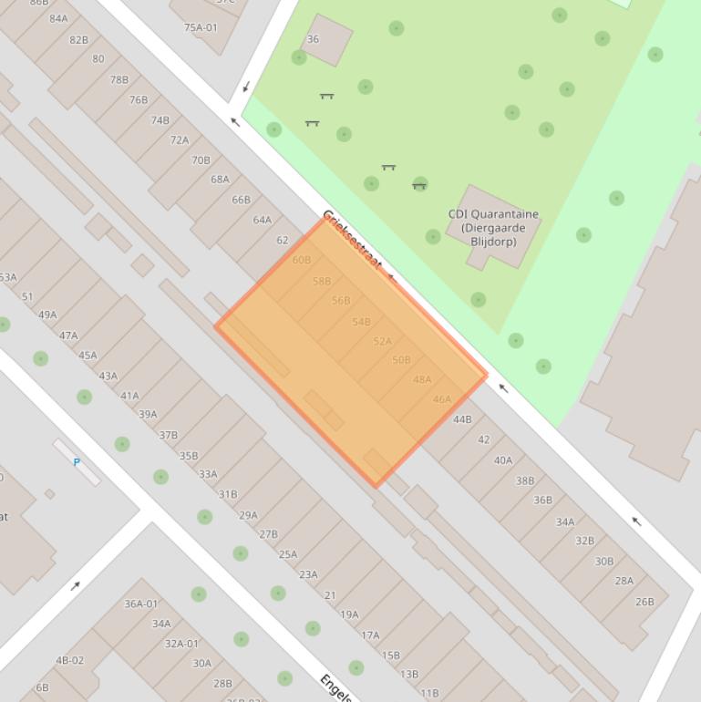 Kaart van postcodegebied 3028CM.