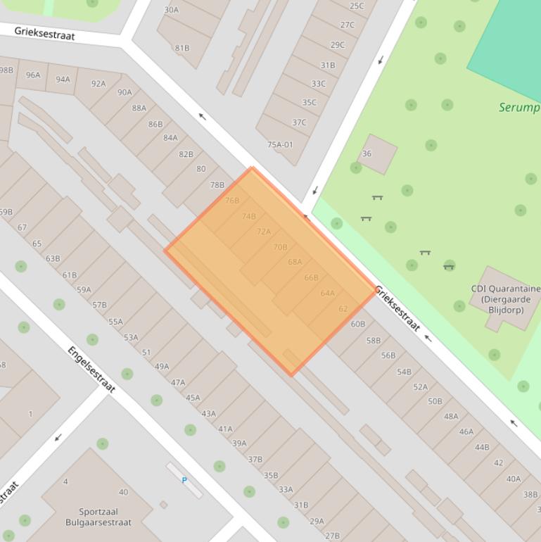 Kaart van postcodegebied 3028CN.