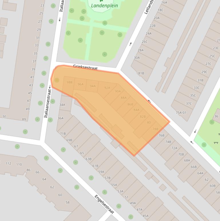 Kaart van postcodegebied 3028CP.