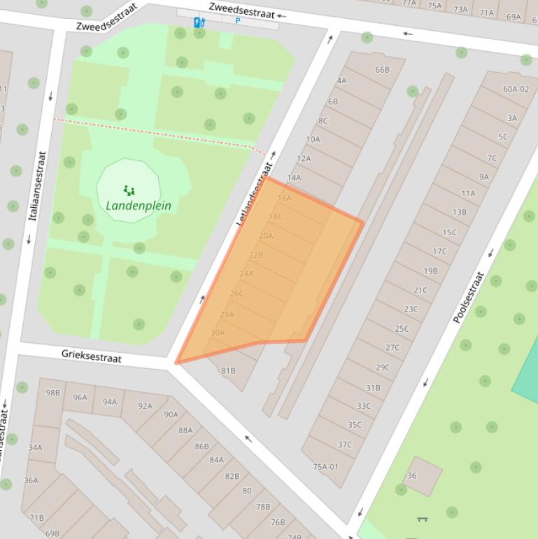 Kaart van postcodegebied 3028EE.