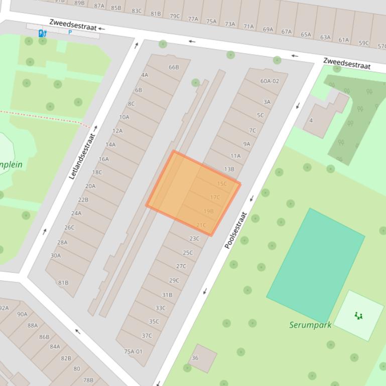 Kaart van postcodegebied 3028EM.