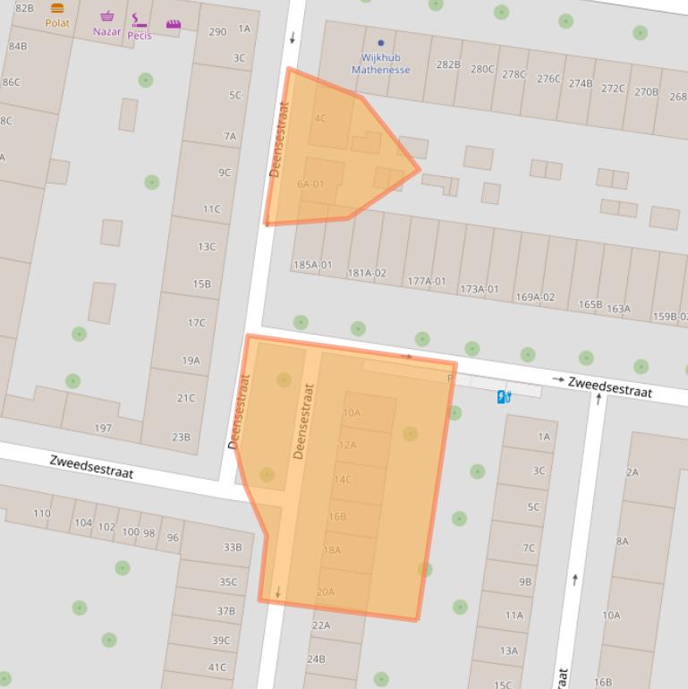 Kaart van postcodegebied 3028GH.