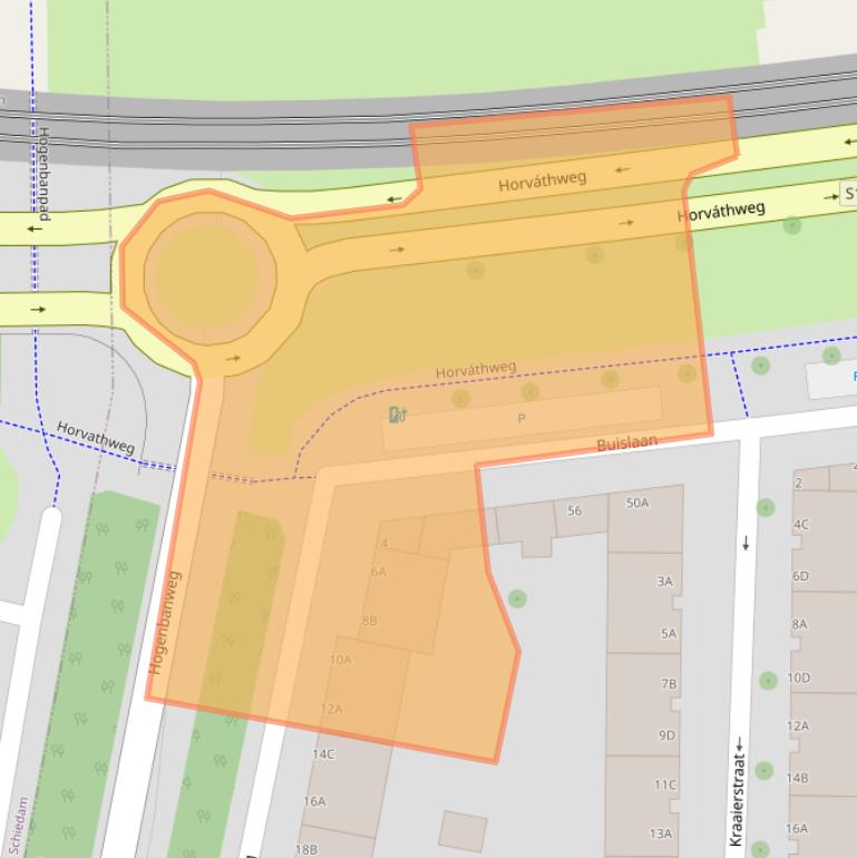 Kaart van postcodegebied 3028GM.