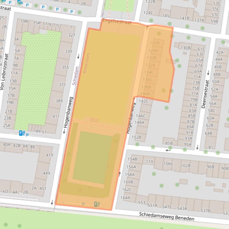 Kaart van postcodegebied 3028GW.