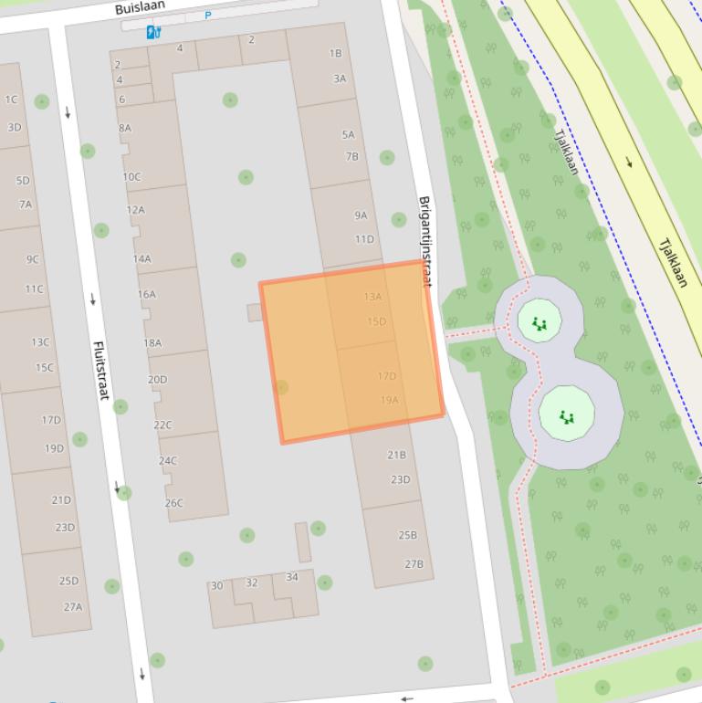 Kaart van postcodegebied 3028HB.