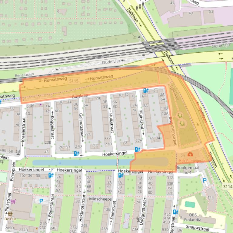 Kaart van postcodegebied 3028HC.