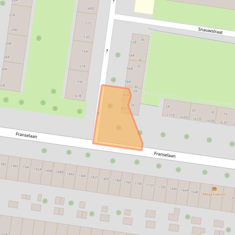 Kaart van postcodegebied 3028HJ.