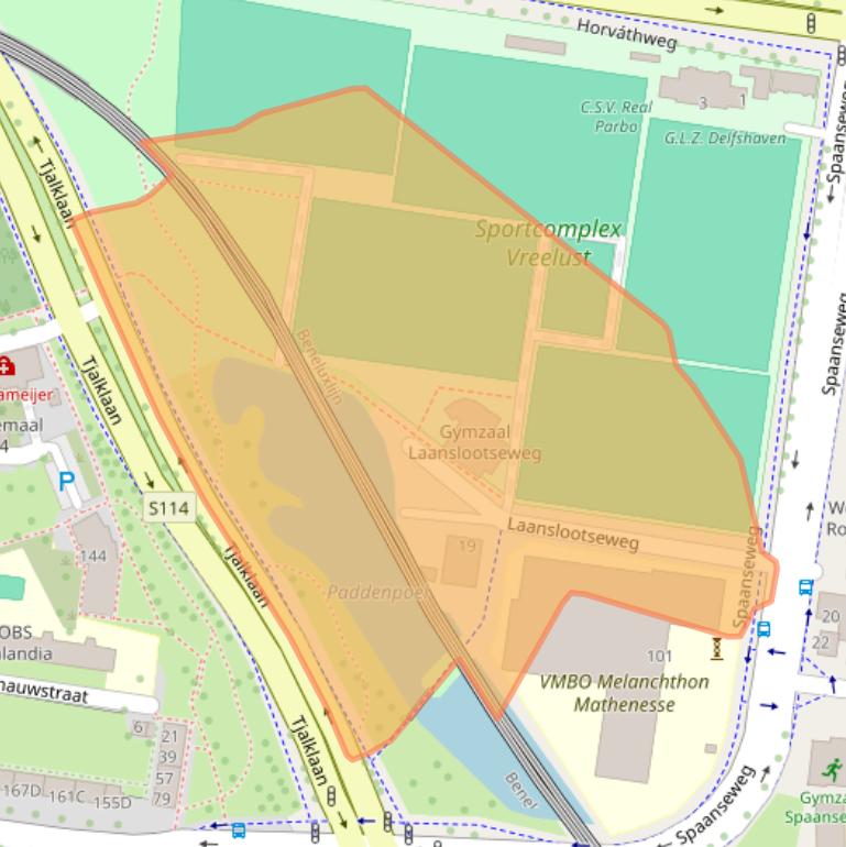 Kaart van postcodegebied 3028HT.