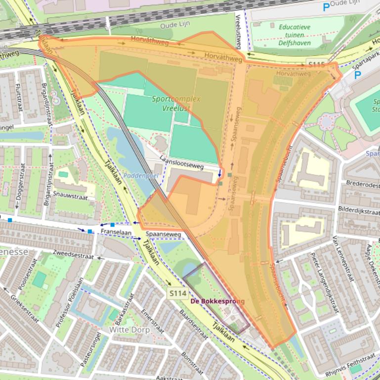 Kaart van postcodegebied 3028HW.