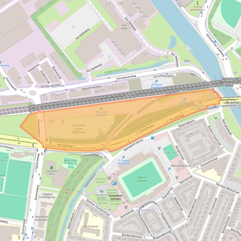 Kaart van postcodegebied 3028HX.