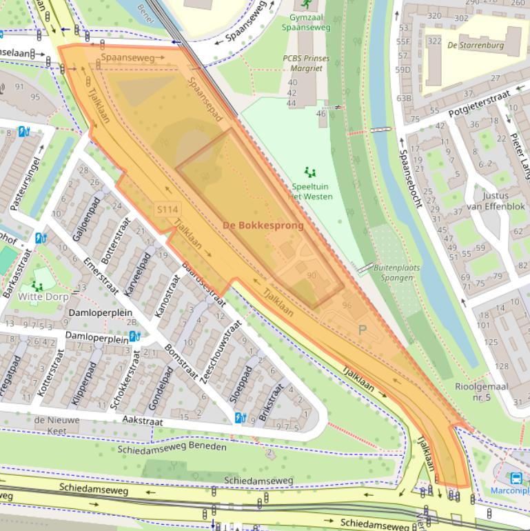 Kaart van postcodegebied 3028JK.