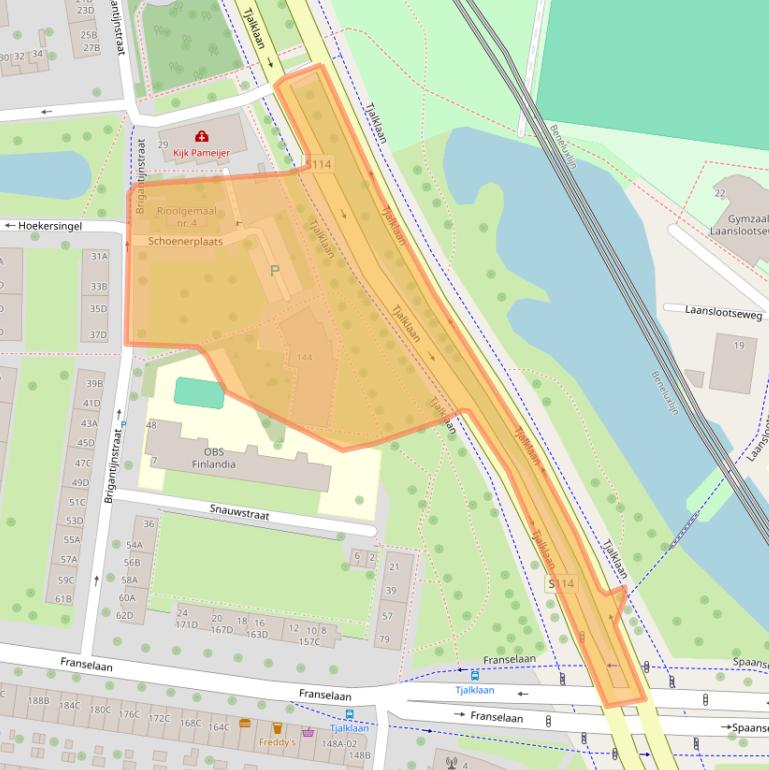 Kaart van postcodegebied 3028JL.