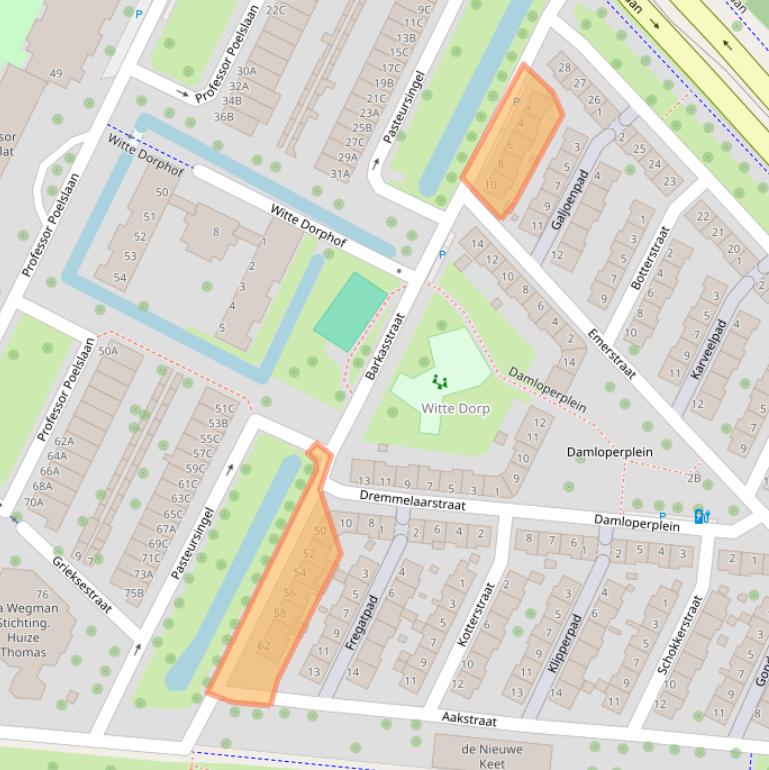 Kaart van postcodegebied 3028RE.