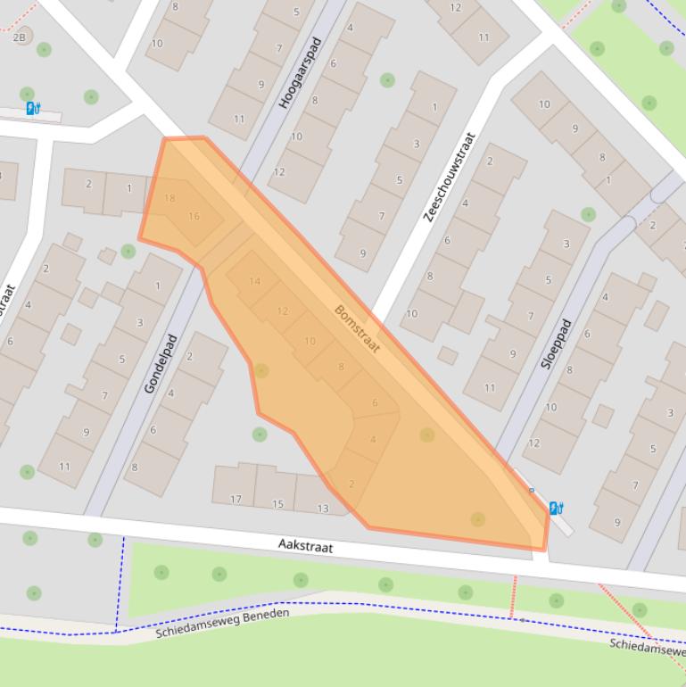 Kaart van postcodegebied 3028RJ.