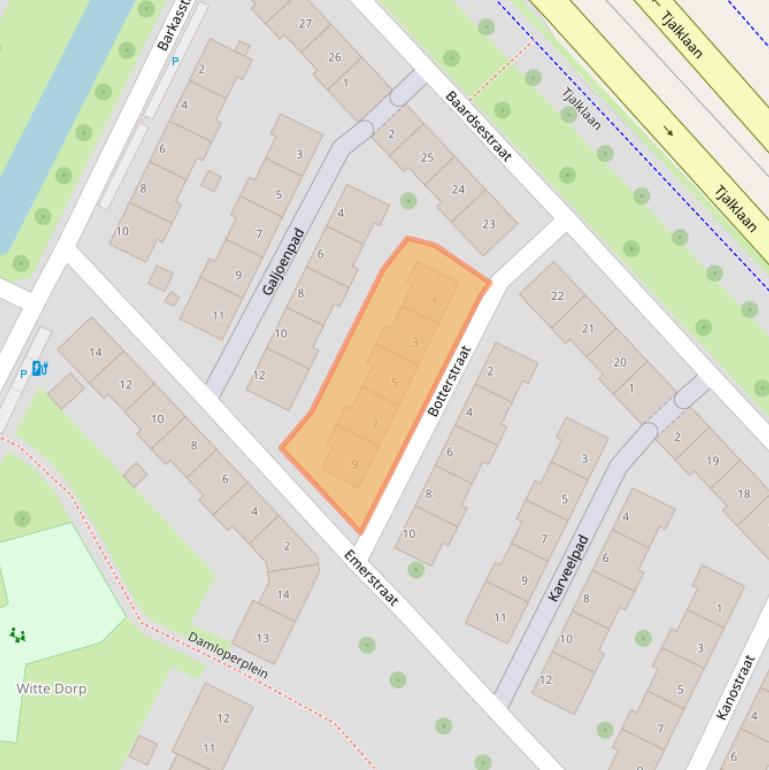 Kaart van postcodegebied 3028RL.