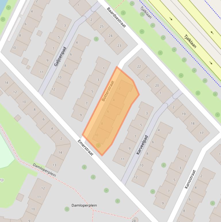 Kaart van postcodegebied 3028RM.