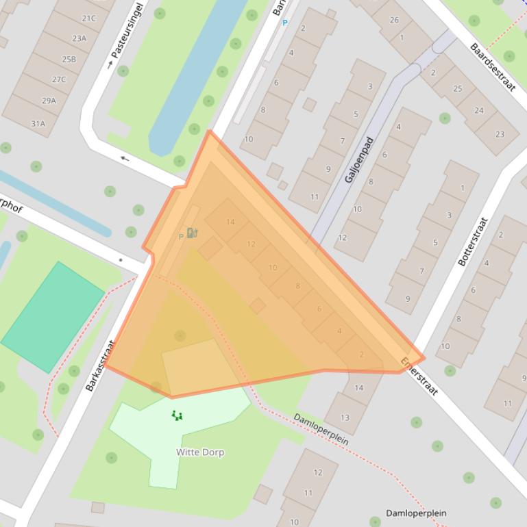 Kaart van postcodegebied 3028RS.