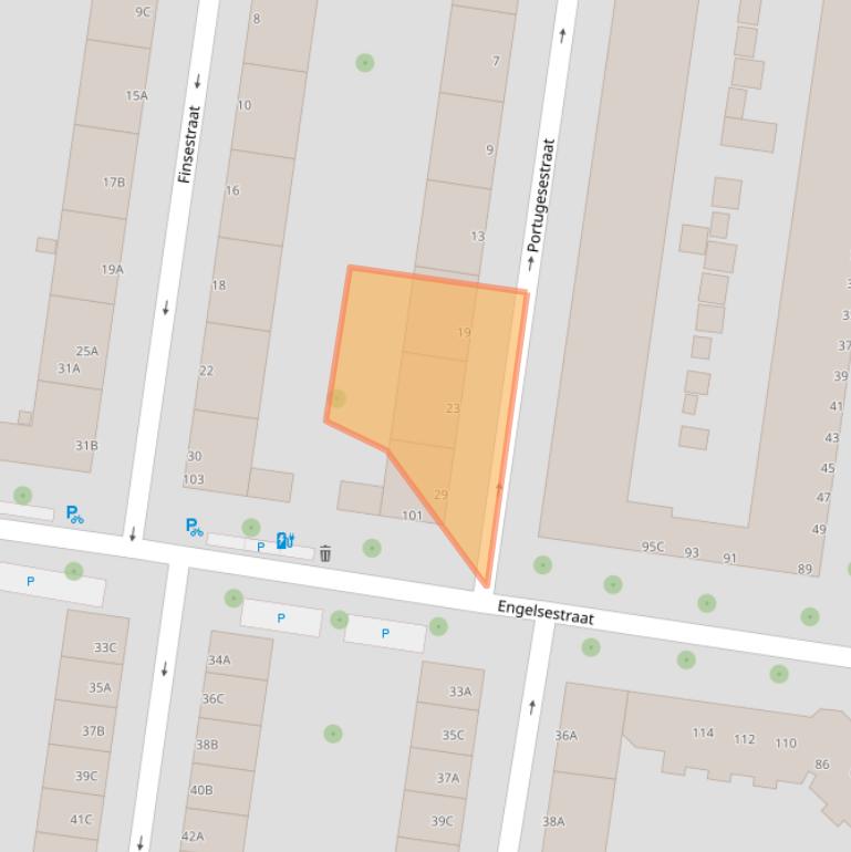 Kaart van postcodegebied 3028SN.