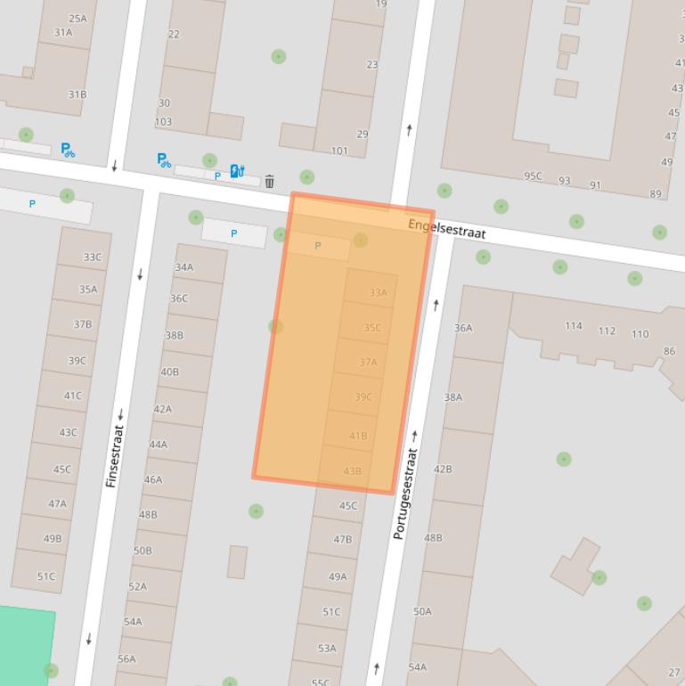 Kaart van postcodegebied 3028SP.