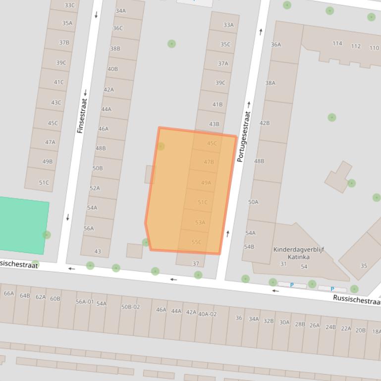 Kaart van postcodegebied 3028SR.