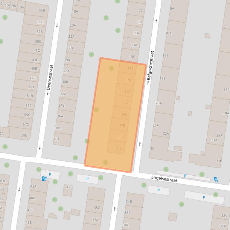 Kaart van postcodegebied 3028TB.