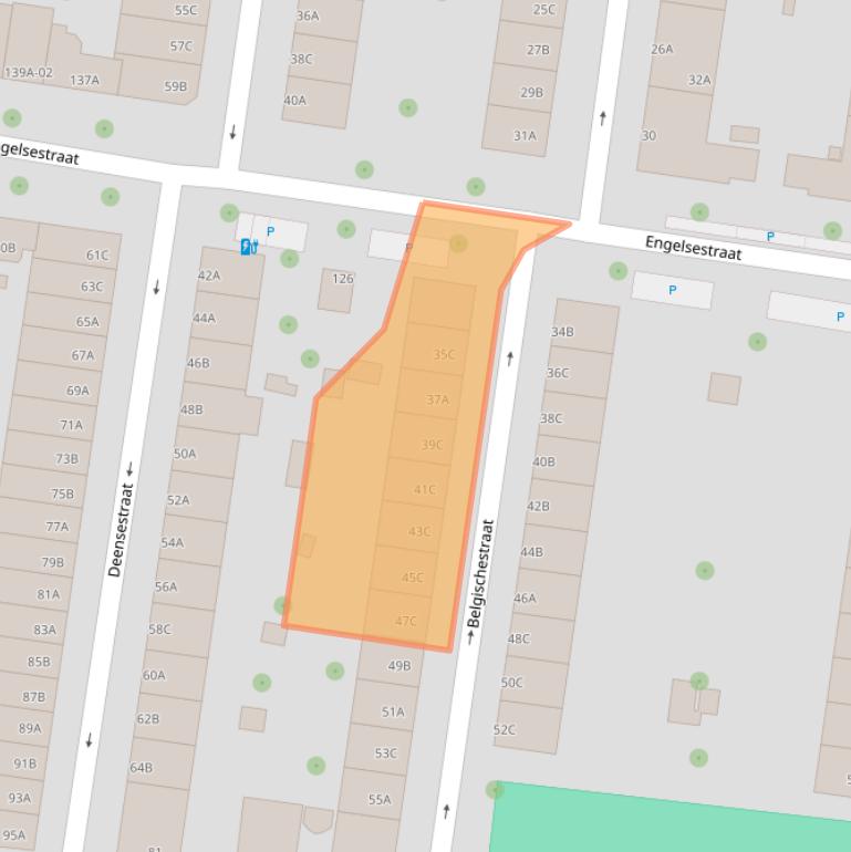 Kaart van postcodegebied 3028TC.