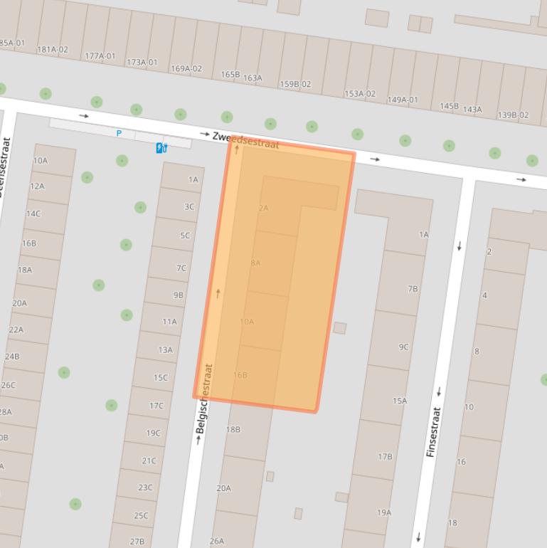 Kaart van postcodegebied 3028TE.