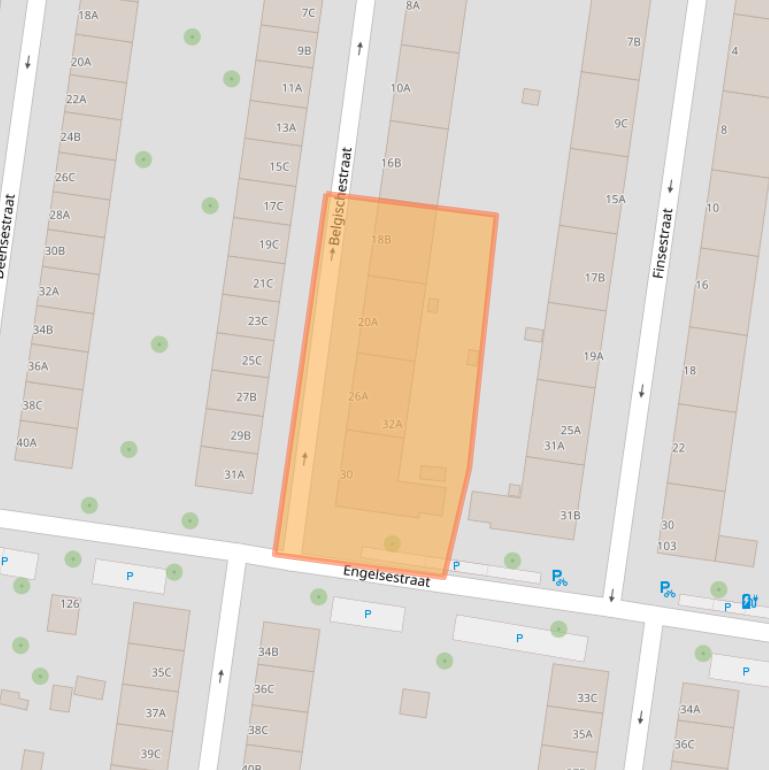 Kaart van postcodegebied 3028TG.