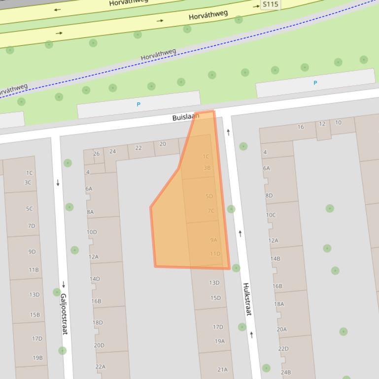 Kaart van postcodegebied 3028VN.