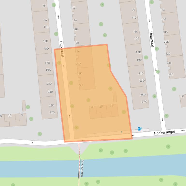 Kaart van postcodegebied 3028VT.